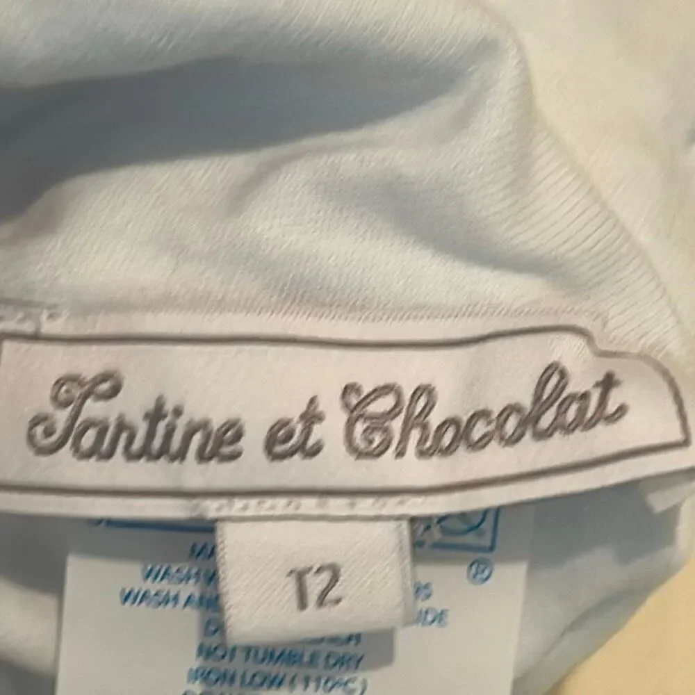 Tartine et Chocolat Baby Hat Size 2 Azure Pastel Blue Beanie Cap NWT